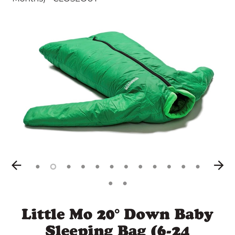 Little Mo 20 degrees down Baby Sleeping Bag (6-24 months)
